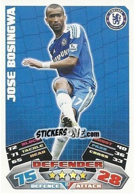 Sticker Jose Bosingwa - English Premier League 2011-2012. Match Attax Extra n. U17 - Topps