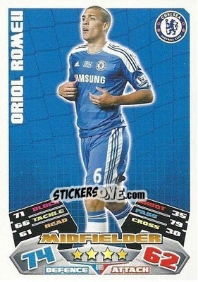 Sticker Oriol Romeu - English Premier League 2011-2012. Match Attax Extra n. U18 - Topps