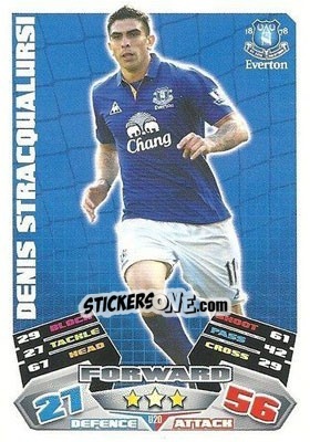 Cromo Denis Stracqualursi - English Premier League 2011-2012. Match Attax Extra - Topps