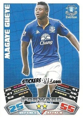 Sticker Magaye Gueye - English Premier League 2011-2012. Match Attax Extra - Topps