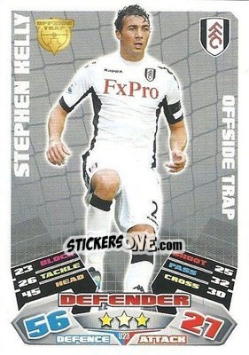 Sticker Stephen Kelly - English Premier League 2011-2012. Match Attax Extra - Topps