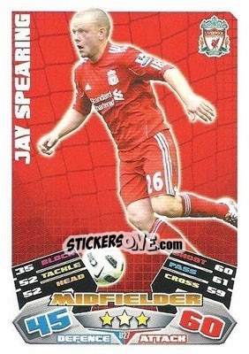 Sticker Jay Spearing - English Premier League 2011-2012. Match Attax Extra n. U27 - Topps