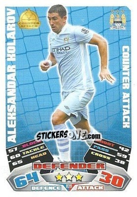 Cromo Aleksandar Kolarov - English Premier League 2011-2012. Match Attax Extra - Topps