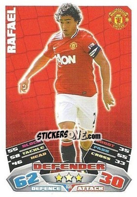 Sticker Rafael da Silva - English Premier League 2011-2012. Match Attax Extra - Topps