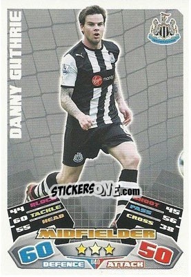 Sticker Danny Guthrie - English Premier League 2011-2012. Match Attax Extra - Topps