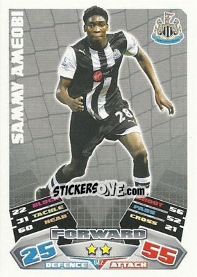 Cromo Sammy Ameobi - English Premier League 2011-2012. Match Attax Extra n. U42 - Topps