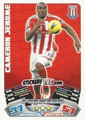 Sticker Cameron Jerome - English Premier League 2011-2012. Match Attax Extra n. U48 - Topps