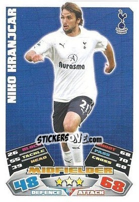Sticker Niko Kranjcar - English Premier League 2011-2012. Match Attax Extra - Topps