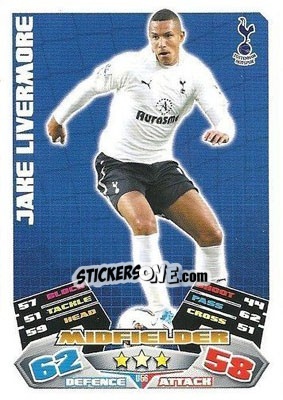 Sticker Jake Livermore - English Premier League 2011-2012. Match Attax Extra n. U56 - Topps