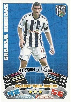 Sticker Graham Dorrans - English Premier League 2011-2012. Match Attax Extra n. U57 - Topps