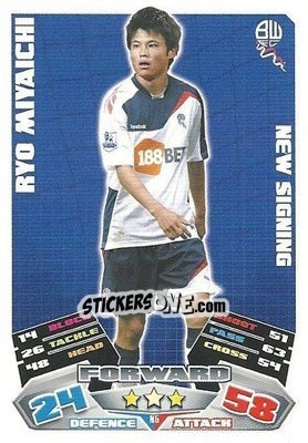 Sticker Ryo Miyaichi - English Premier League 2011-2012. Match Attax Extra - Topps