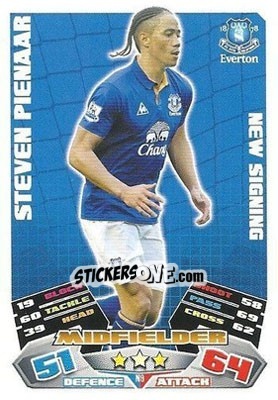 Cromo Steven Pienaar - English Premier League 2011-2012. Match Attax Extra - Topps