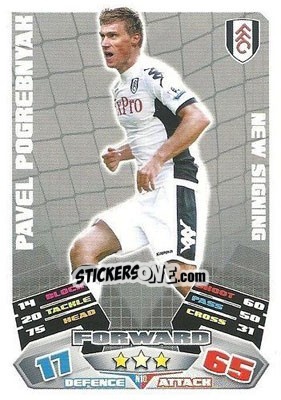 Cromo Pavel Pogrebnyak - English Premier League 2011-2012. Match Attax Extra - Topps