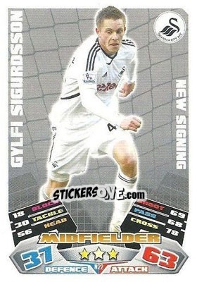 Sticker Gylfi Sigurdsson - English Premier League 2011-2012. Match Attax Extra n. N22 - Topps
