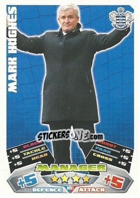 Sticker Mark Hughes - English Premier League 2011-2012. Match Attax Extra n. MN1 - Topps