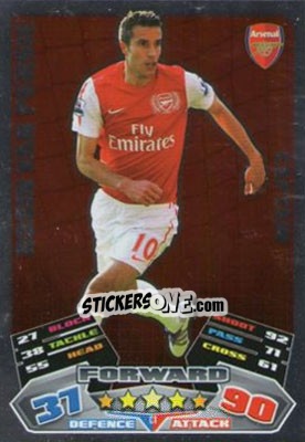 Sticker Robin van Persie - English Premier League 2011-2012. Match Attax Extra n. C1 - Topps