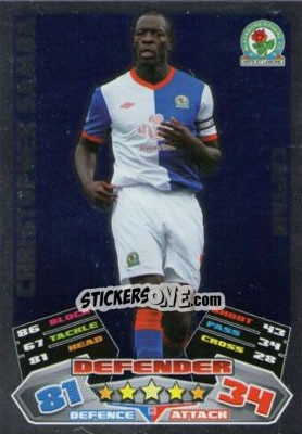 Sticker Christopher Samba - English Premier League 2011-2012. Match Attax Extra - Topps
