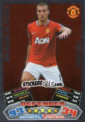 Sticker Nemanja Vidic - English Premier League 2011-2012. Match Attax Extra - Topps