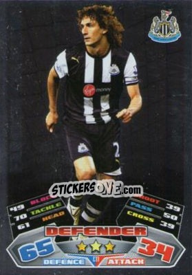 Sticker Fabricio Coloccini - English Premier League 2011-2012. Match Attax Extra - Topps