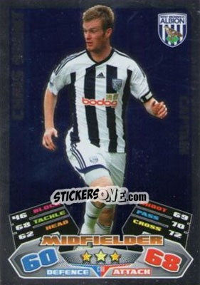 Sticker Chris Brunt - English Premier League 2011-2012. Match Attax Extra n. C18 - Topps