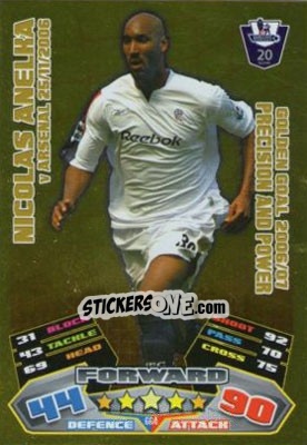Sticker Nicolas Anelka - English Premier League 2011-2012. Match Attax Extra - Topps