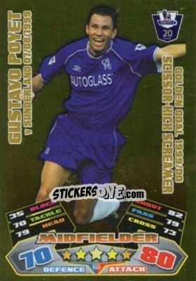 Cromo Gustavo Poyet - English Premier League 2011-2012. Match Attax Extra - Topps