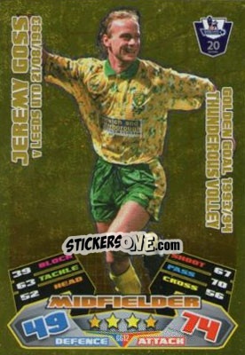 Sticker Jeremy Goss - English Premier League 2011-2012. Match Attax Extra - Topps
