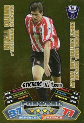 Sticker Niall Quinn - English Premier League 2011-2012. Match Attax Extra n. GG15 - Topps