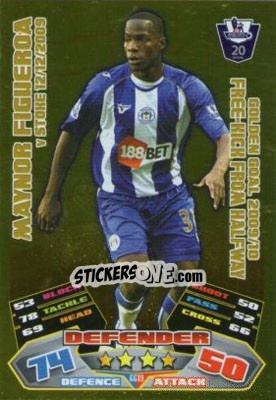Sticker Maynor Figueroa - English Premier League 2011-2012. Match Attax Extra n. GG19 - Topps