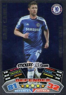 Sticker Gary Cahill - English Premier League 2011-2012. Match Attax Extra - Topps