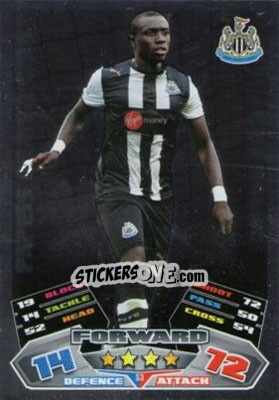 Sticker Papiss Demba Cisse - English Premier League 2011-2012. Match Attax Extra n. S3 - Topps
