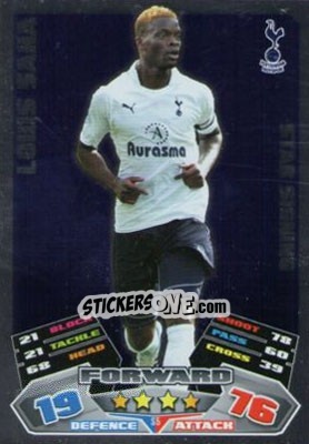 Sticker Louis Saha - English Premier League 2011-2012. Match Attax Extra n. S5 - Topps
