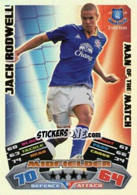 Cromo Jack Rodwell - English Premier League 2011-2012. Match Attax Extra - Topps