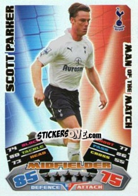 Cromo Scott Parker - English Premier League 2011-2012. Match Attax Extra n. M17 - Topps