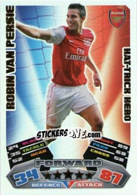 Sticker Robin van Persie - English Premier League 2011-2012. Match Attax Extra n. H1 - Topps
