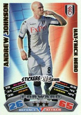 Sticker Andrew Johnson - English Premier League 2011-2012. Match Attax Extra - Topps