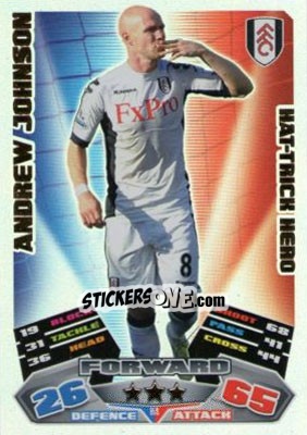 Sticker Andrew Johnson - English Premier League 2011-2012. Match Attax Extra n. H4 - Topps