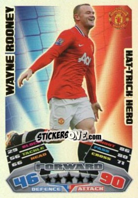 Sticker Wayne Rooney - English Premier League 2011-2012. Match Attax Extra n. H8 - Topps