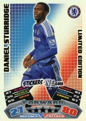 Sticker Daniel Sturridge - English Premier League 2011-2012. Match Attax Extra - Topps