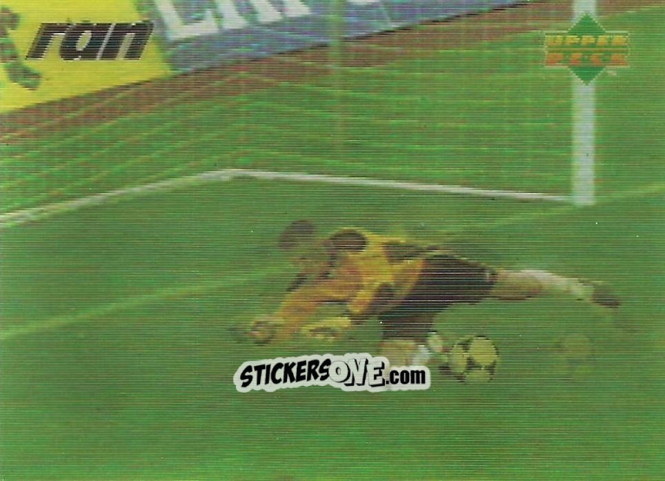Sticker Frank Rost streckt sich - Living Picture Fussball-Bundesliga 1998
 n. 54 - Upper Deck