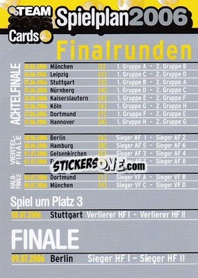 Sticker Finals - DFB Team 2006 Cards
 - Panini