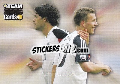 Sticker Michael Ballack / Lukas Podolski - DFB Team 2006 Cards
 - Panini
