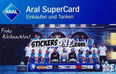 Sticker Frohe Weihnachten - VfL Bochum 2014-2015
 - Aral