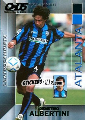 Sticker Demetrio Albertini - Calcio Cards 2004-2005 n. 5 - Panini