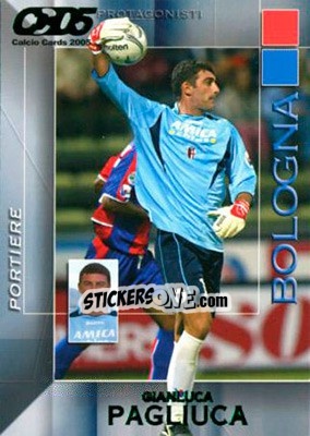 Sticker Gianluca Pagliuca - Calcio Cards 2004-2005 n. 10 - Panini