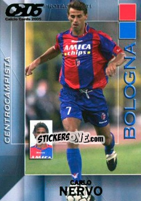 Sticker Carlo Nervo - Calcio Cards 2004-2005 n. 16 - Panini