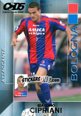 Sticker Giacomo Cipriani - Calcio Cards 2004-2005 n. 18 - Panini