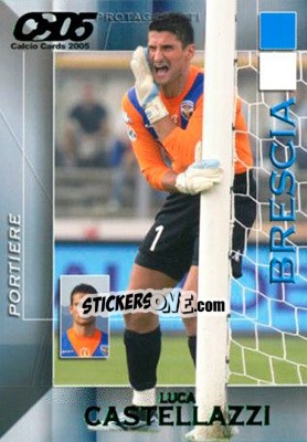 Sticker Luca Castellazzi - Calcio Cards 2004-2005 n. 19 - Panini