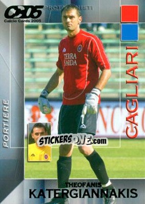 Sticker Theofanis Katergiannakis - Calcio Cards 2004-2005 n. 28 - Panini