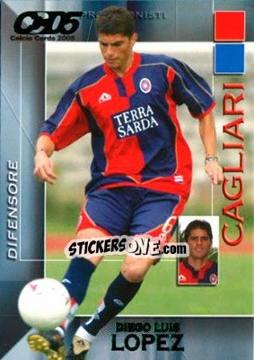 Sticker Diego Luis Lopez - Calcio Cards 2004-2005 n. 29 - Panini